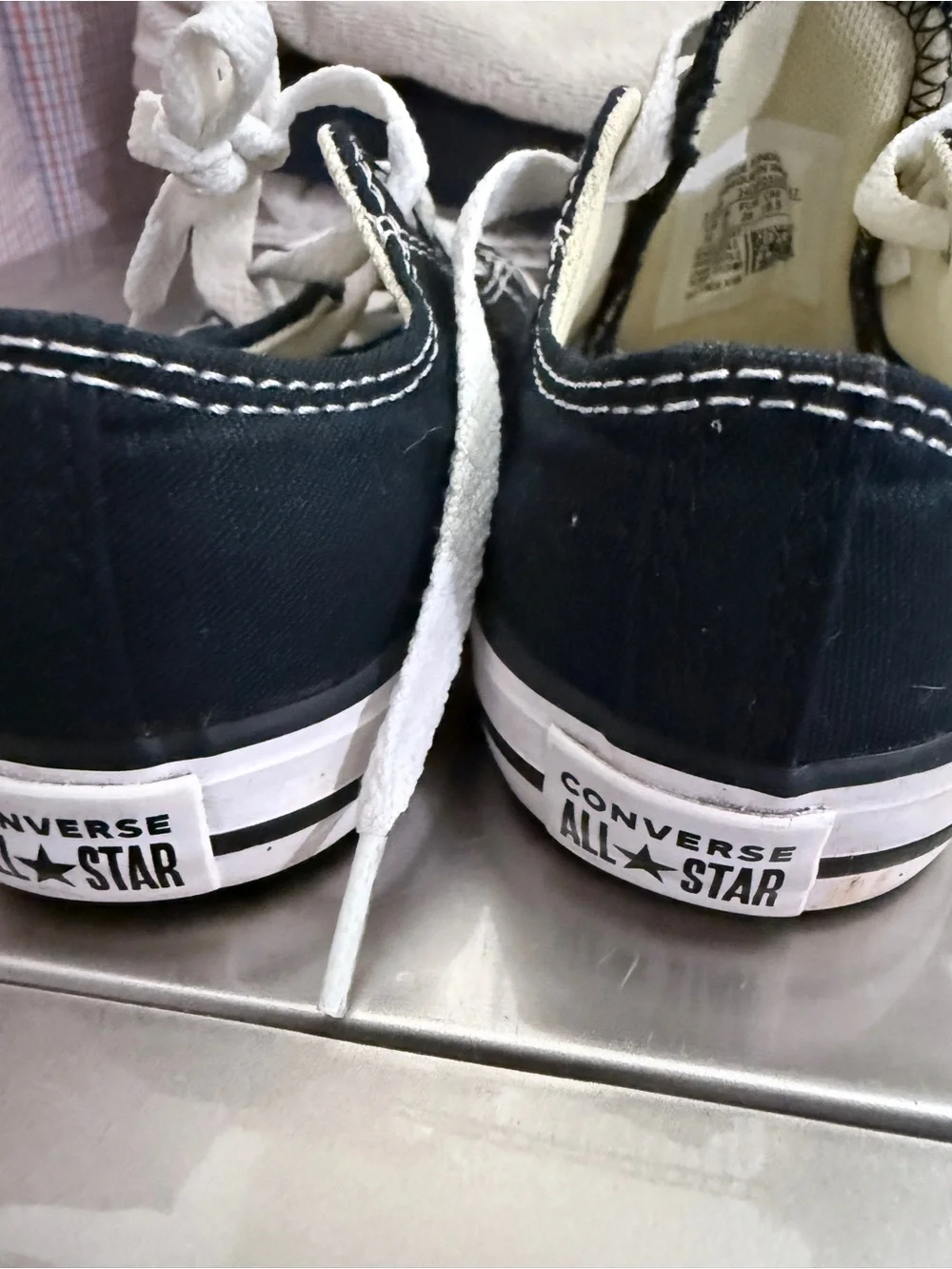 Converse Black and White Kids Low Top Sneakers
